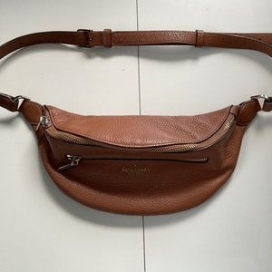 Kate Spade pebble leather waist bag.